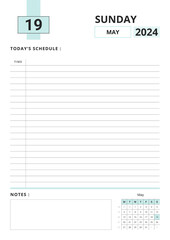 Daily Planner May 2024