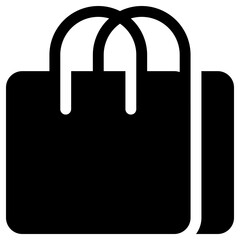 shopping bag icon, simple vector design