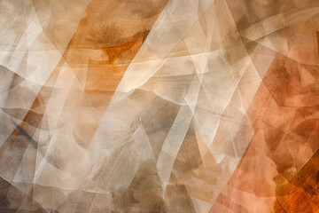 Overlapping watercolor art paint textures beige, brown, terracotta abstract.