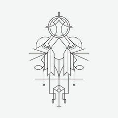 Symbol Queen Abstract Decorative 002