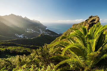 Fototapeta na wymiar Blick auf Küste bei Taganana, Teneriffa, Kanarische Inseln, Spanien