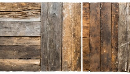 old wood planks textures isolated for design