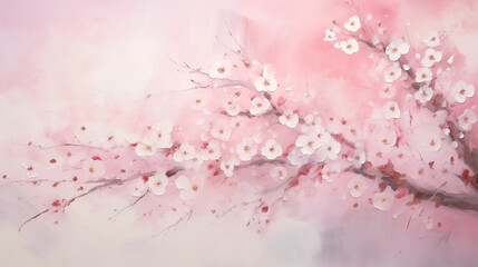 Abstract sakura cherry blossom art background
