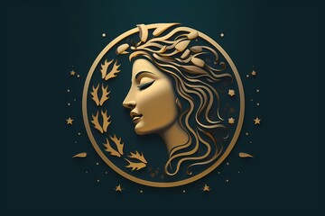A timeless symbol logo inspired by classical art and culture
