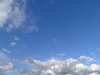 blue sky with clouds