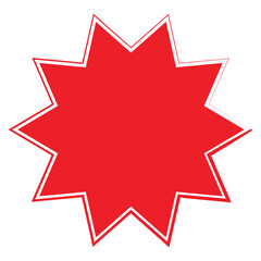 Starburst, sunburst star shape vector element