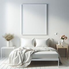 Contemporary bedroom featuring soft textures, a large bed with plush bedding, and a neutral color scheme.
