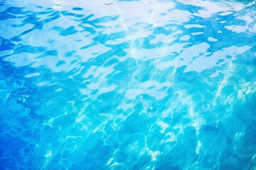 Fototapeta na wymiar Vibrant blurry ocean water pattern with soft blobs. Generative AI