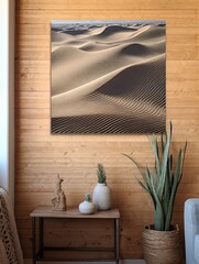 Aerial Desertscape: Embracing Sand Dunes in Rustic Wall Decor