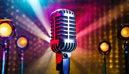 a monochromatic masterpiece captures a microphone in a studio with meticulous details, intense expressions, and cinematic soft lighting, emphasizing contrast, depth, and the play of light and shadow