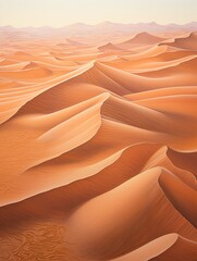 Sands & Shadows: Aerial Desert Scenic Prints Depicting Dunes Landscape in Stunning Sand Art