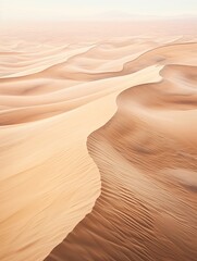 Fototapeta na wymiar Aerial Dunes Wall Art - Desert Landscape Nature Print