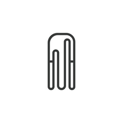AM, MA, Abstract initial monogram letter alphabet logo design