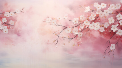 Abstract sakura cherry blossom art background
