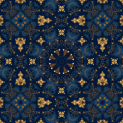 Royal gold blue seamless pattern, design royal blue, royal gold, texture, design
