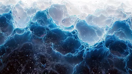 Poster Ondes fractales Fractal Wave: Majestic Ocean Rendered in Detail