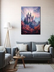 Castle Canvas Print: Enchanting Fairytale Turrets in Nature - Wall Decor Delight