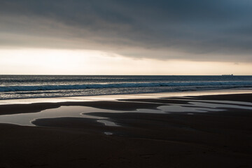 Sunset on the beach of Cancale, Fuerteventura