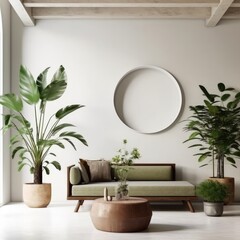 interior design with indoor plants