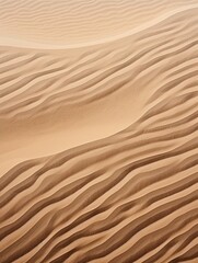 Desert Dunes Print - Aerial View - Rustic Wall Decor: Captivating Terrain Beauty