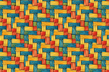 Woven colorful texture pattern