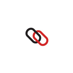 Chain link icon flat vector design