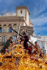 Procesión de la hermandad de la paz, semana santa de Sevilla	