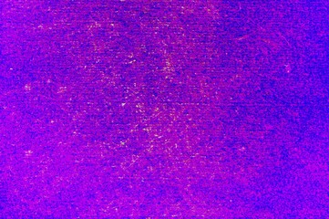 Stylish modern retro purple blue background, graphically aged with cool deformations where white text is clearly adjusted and black text is less visible , mesmerizing CRT TV effect