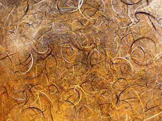 brown abstract fractal background 3d rendering illustration