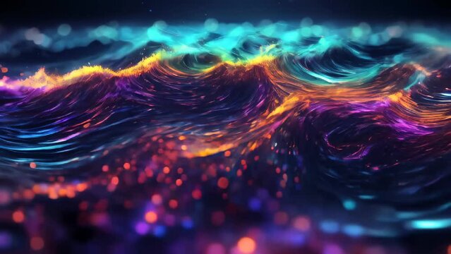 The movement of holographic waves