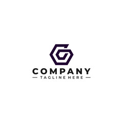 initial letter G logo design