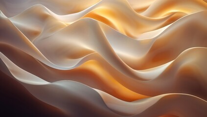 Obraz premium Digital background of soft wavy fabric. Background for technological processes, science, presentations, education, etc