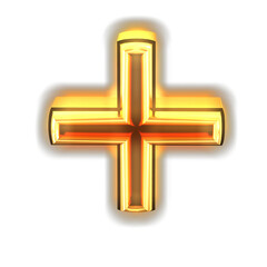 Glowing gold symbol