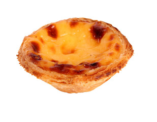 Traditional Portuguese custard pie, called pastel de nata