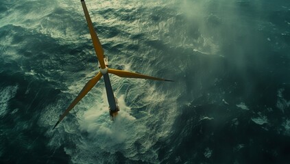 Determined female ice hockey player in a yellow jersey skating swiftly on the ice rink during practice.