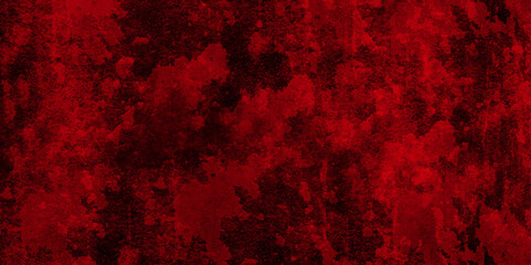 Abstract dark red background marble wall texture. Blood splash space on wall, red horror wall.  dark red glowing black neon watercolor old wall with cement texture. Luxury design grunge surface.