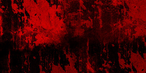 Abstract dark red background marble wall texture. Blood splash space on wall, red horror wall.  dark red glowing black neon watercolor old wall with cement texture. Luxury design grunge surface.