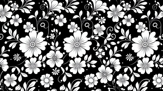 wand hintergrund, nahtloses muster, blumenwand, florales muster