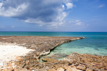Grand Cayman Island Seven Mile Beach Eroded Shore