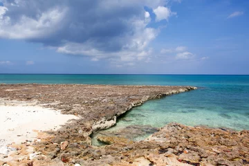 Crédence de cuisine en verre imprimé Plage de Seven Mile, Grand Cayman Grand Cayman Island Seven Mile Beach Eroded Shore