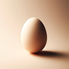 isolated egg, symbolizing new beginnings, fertility, and potential, generative ai