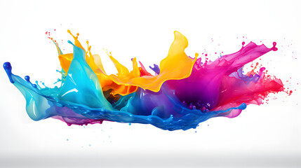 paint splash isolated on white background