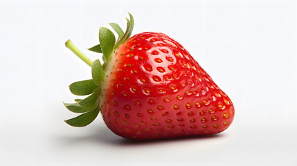 photo of strawberry isolated on a white background