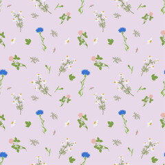 spring pattern with flowers