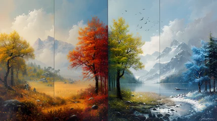 Foto auf Acrylglas A Journey Through the Seasons © JKashko
