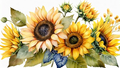 sunflowers clipart