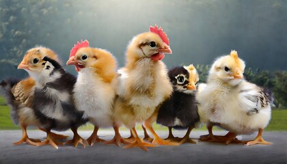 group of chicken