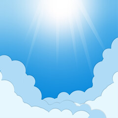 White clouds icon set