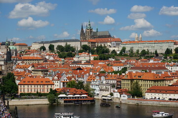 Naklejka na ściany i meble 카를교와 프라하(Prague)