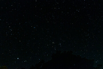 Obraz premium Night sky stars from around Mt. Aiko in Yakushima